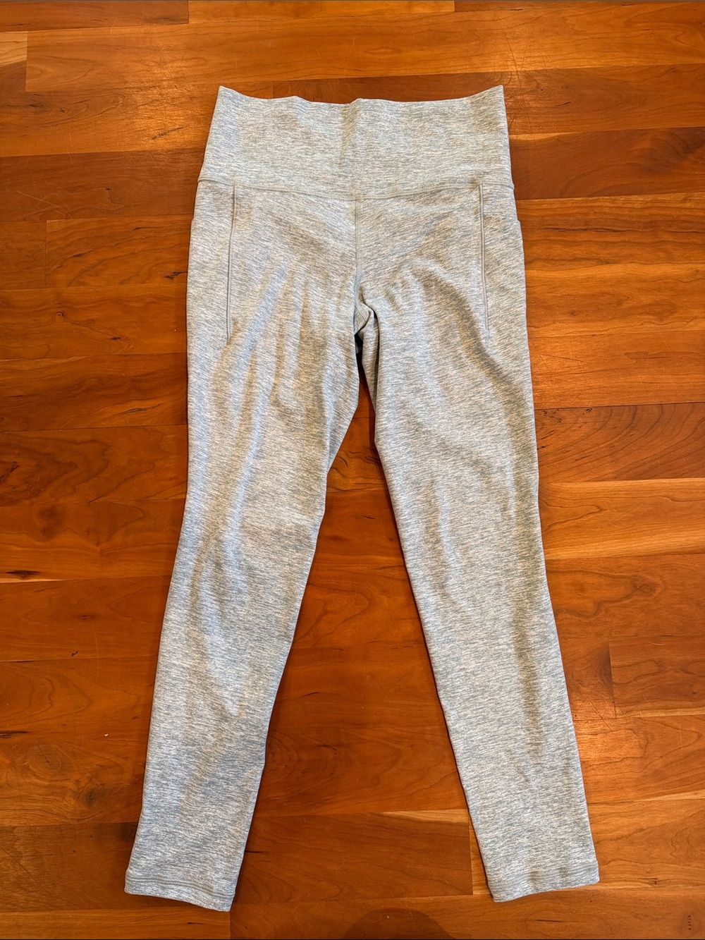 Girls' Heather Gray High-Waist Leggings